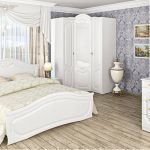 Белая спальня Орхидея Мебель-Неман